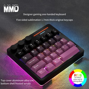 MMD KM29アルミニウム合金片手メカニカルキーボードワイヤレストライモードRGBサポートVIA/QMK財務会計/デザイナー - Product Image 2