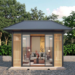 Moderno independiente al aire libre de aluminio Summerhouses impermeable claro Patio cubre invierno jardín <span class=keywords><strong>Solarium</strong></span> Metal almacén Villa - Product Image 2