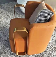 Fauteuil de chambre d'hôtel, canapé simple, fauteuil de salon moderne et simple, canapé paresseux en tissu, chaise de loisirs design