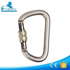 Mosquetón <span class=keywords><strong>de</strong></span> escalada <span class=keywords><strong>de</strong></span> <span class=keywords><strong>montaña</strong></span> 40KN, con puerta <span class=keywords><strong>de</strong></span> bloqueo <span class=keywords><strong>de</strong></span> acero - Product Image 4