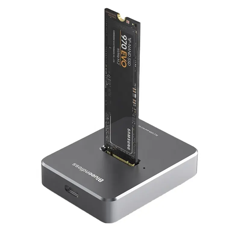 Blueendless 2-en-1 PCIe NGFF SSD Station d'accueil M.2 SATA boîtier Caddy plateau pour disque dur externe SSD 1TB stockage M2 SSD Dock