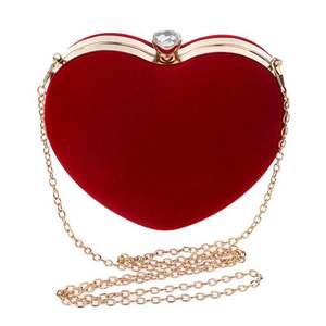 Dames handtas met hartvormige ketting, mesh, schoudertas, handtas, avondtas, feesttas, op maat gemaakte clutch - Product Image 2