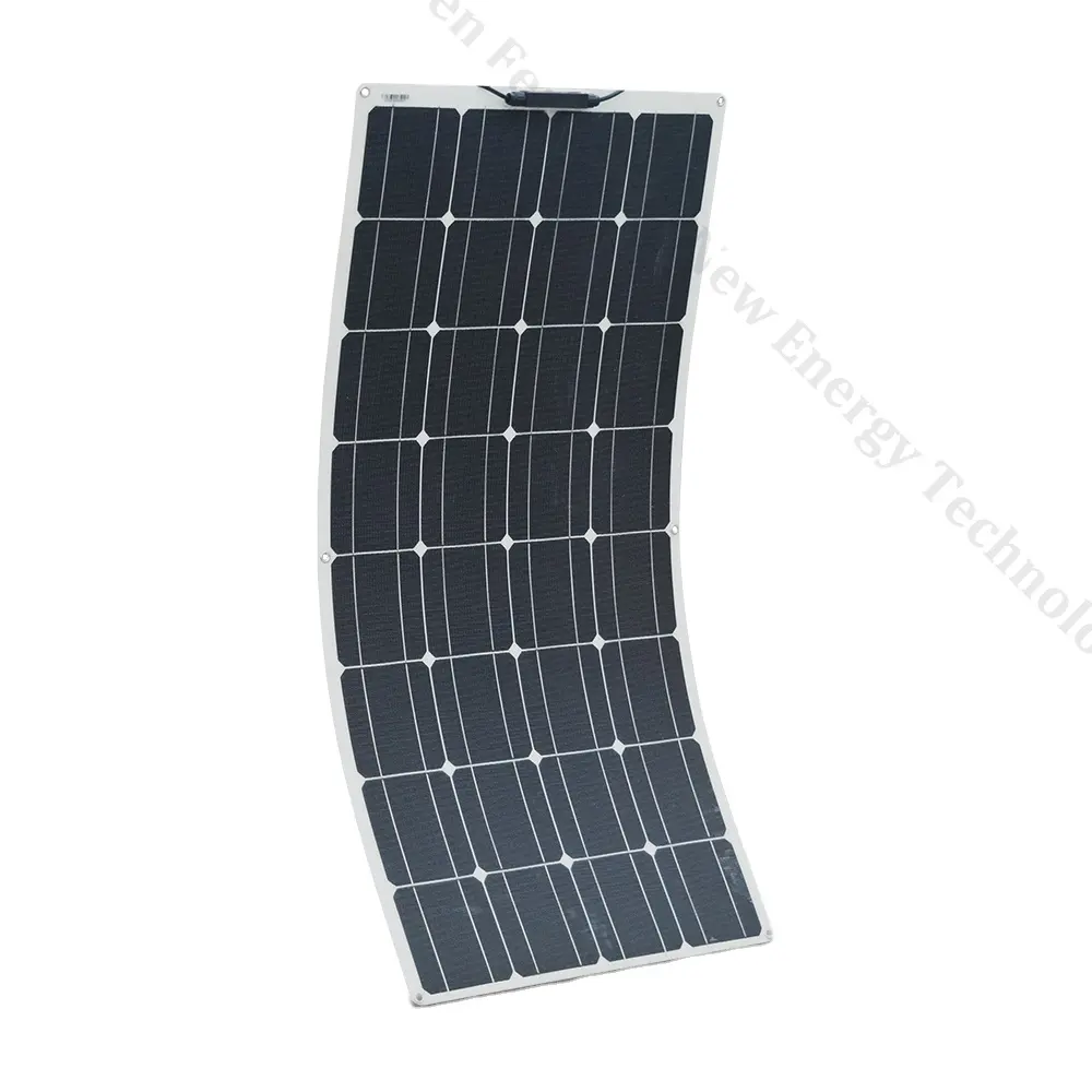 Panneau solaire flexible monocristallin Panneau solaire pliable de 100 watts pour camping, bateau, cabine de camping, voyage extérieur