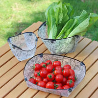 Vaisselle de camping pliable portable et durable, vaisselle pliable ultra-légère pour l'extérieur, ensemble de bols et d'assiettes portables