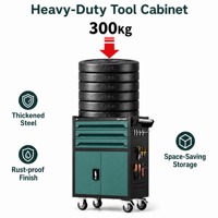 Coffre à outils à double porte avec serrures à clé, capacité de charge 300 kg, personnalisable OEM/ODM, garantie 3 ans - Garde les outils précieux en sécurité et organisés