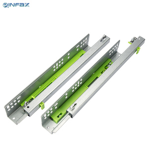ลิ้นชักซ่อนสไลด์ปิดแบบนุ่มพร้อมที่จับ3D รางยืดหดได้<span class=keywords><strong>3</strong></span>พับ - Product Image 4