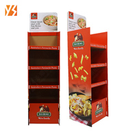 Présentoir personnalisé pour biscuits, croustilles, chocolat, bonbons, snack, papier POP double face pour snacks alimentaires