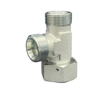 Vannes hydrauliques, raccords à compression, acier au carbone, acier inoxydable, extrémité mobile, filetage interne, té, léger, robuste, CC*CD - Product Image 3