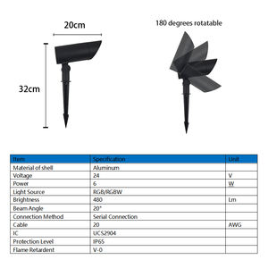 Lumière <span class=keywords><strong>LED</strong></span> à piquet étanche IP65 24V pour <span class=keywords><strong>extérieur</strong></span>, faible tension, éclairage de chemin, paysage, jardin, lampes à piquet, éclairage souterrain - Product Image 5