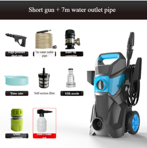 Hidrolavadora de Alta Presión de 220V 110V, 1200W, Vertical con Ruedas, Pistola de Agua de Alta Presión, Alta Potencia para el Hogar - Product Image 2