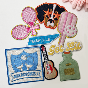 Hadiah besar kustom bordir 2D Logo Applique bordir Anime Patch Iron on Sew on Patch untuk pakaian - Product Image 6