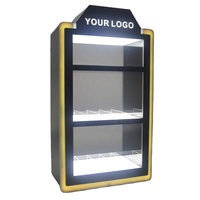Support d'affichage lumineux personnalisé en acrylique pour boutique de tabac, présentoir de briquets, présentoir de cigarettes lumineux