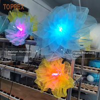Lumières LED interactives TOPREX en forme de fleur mécanique, lotus bionique suspendu pour la décoration de plafond d'atrium de centre commercial