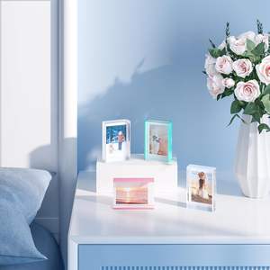 Akrilik Flip Mini fotoğraf kitap masa resim ekran 2x3 inç Polaroid için uygun/Fujifilm kameralar/bts Photocard/flaş araba - Product Image 3