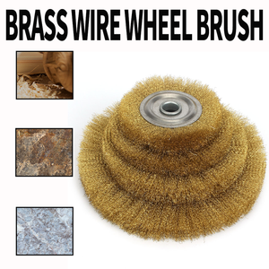 <span class=keywords><strong>Brosse</strong></span> à fil <span class=keywords><strong>métallique</strong></span> de haute qualité <span class=keywords><strong>150</strong></span>*25mm pour le décapage de la rouille et le polissage, en laiton et acier inoxydable - Product Image 2