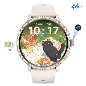 Nouvelle montre connectée pour femmes H80 Diamond 4G avec carte SIM, charge rapide, téléchargement d'applications TikTok, YouTube, Facebook, <span class=keywords><strong>WhatsApp</strong></span> - Product Image 1