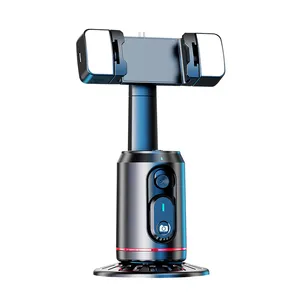 Gimbal estabilizador para celular, suporte portátil para selfie com disparo em quadril e rastreamento facial, mini-guincho para disparo em quadril, Dica 360