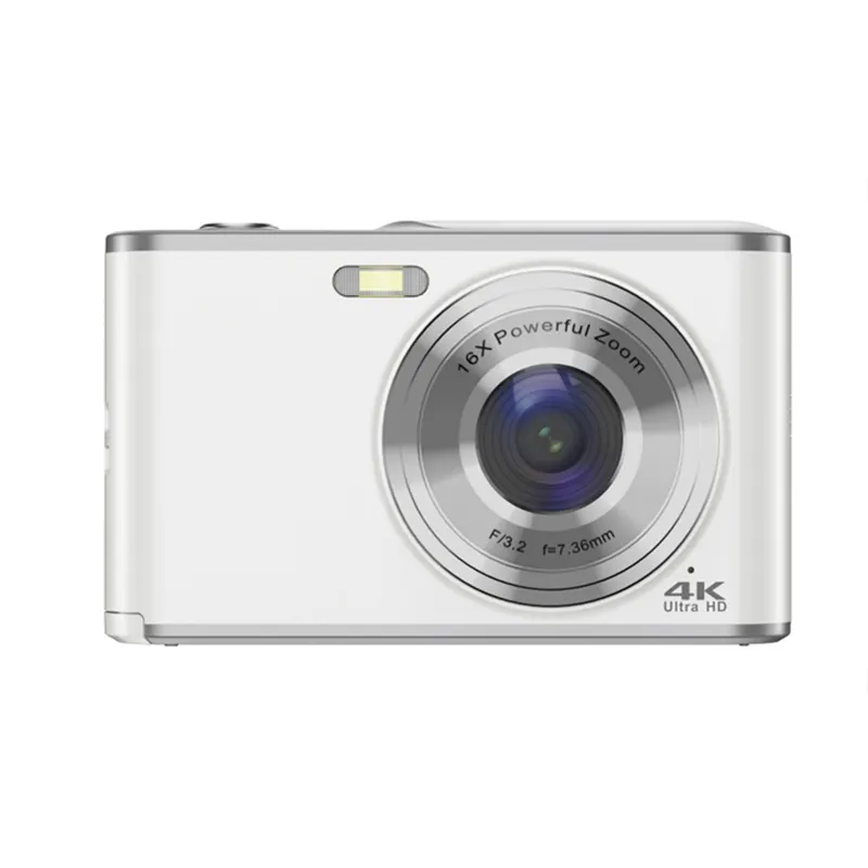DC AF306 48MP पोर्टेबल 4K 16X डिजिटल ज़ूम कैमरा ऑटो फ्लैश फ़िल्टर डिजिटल कैमरा डुअल कैमरे के साथ