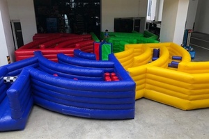 Labyrinthe gonflable THE STORM SPINNING SEAT RIDE Dizzy X Obstacle Course gonflable laser labyrinthe arène jeu - Product Image 6