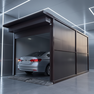<span class=keywords><strong>Garage</strong></span> modulaire en conteneurs |   Abri de voiture préfabriqué avec porte à enroulement automatique - Product Image 2