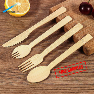 Phong Cách Mới Tre Dao Kéo Đồ Dùng Thiết Lập Du Lịch Dùng Một Lần Tre Dao Kéo Đặt Dĩa Dao Thìa - Product Image 5