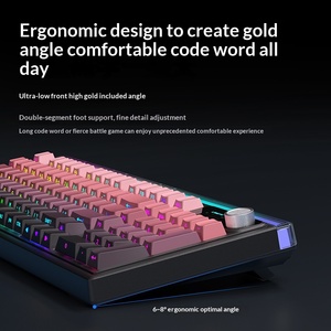 Clavier à sensation mécanique à trois modes, filaire, sans fil, Bluetooth, pour jeux et bureau, pour ordinateur portable et ordinateur de bureau, vente en gros - Product Image 5
