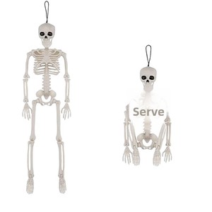 Pendentif squelette d'Halloween en plastique simulé, articulations mobiles, pour décoration de <span class=keywords><strong>maison</strong></span> <span class=keywords><strong>hantée</strong></span> et <span class=keywords><strong>escape</strong></span> room - Product Image 5