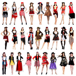 Disfraces de Cosplay de <span class=keywords><strong>Pirata</strong></span> para <span class=keywords><strong>Mujer</strong></span> Adulta, Trajes de TV y Cine, Vestido con Diseño Estampado para Halloween y Carnaval - Product Image 1