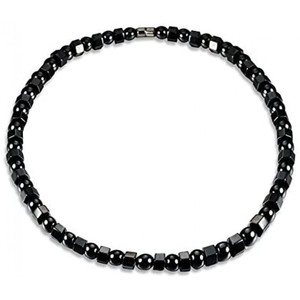 Collier de thérapie magnétique unisexe, bijou de perles hématite, pour hommes et femmes - Product Image 1
