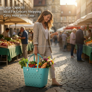 Borsa Tote XL in Gomma Impermeabile e Lavabile in EVA per Donna, Ideale per Spiaggia, Viaggi, Picnic, Mercato e Spesa - Acquisto all'Ingrosso - Product Image 1