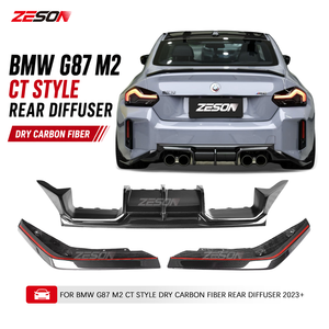 Diffuseur arrière en fibre de carbone sèche style CT 3 pièces pour BMW M2 G87 Coupé 2023+ - Product Image 1