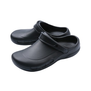 Chaussures de chef antidérapantes, imperméables, résistantes à l'huile, noires, à enfiler, pour la cuisine et la restauration - Product Image 2