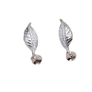 Boucle d'oreille en argent S925, motif serpent lisse, signe du zodiaque, accessoires DIY pour boucles d'oreilles pendantes tendance, support vide 5791 - Product Image 5