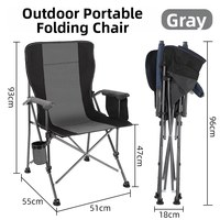 Chaise pliante portable pour pique-nique, pêche, camping, jardin et plage, compacte et pliable, avec une capacité de charge de 150 kg