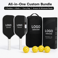 Raquette de pickleball en fibre de carbone brute Gen 4 avec logo personnalisé, noyau injecté de mousse de 16 mm, pour tournoi, vente en gros, direct usine