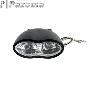 Motocicleta ET Cyclops doble faro estilo de onda suave para Harley Customs Honda Yamaha <span class=keywords><strong>Kawasaki</strong></span> Suzuki <span class=keywords><strong>Victory</strong></span> BMW Triumph - Product Image 6