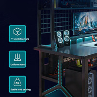 Usine Home Corner Table d'ordinateur de bureau Bibliothèque Combinaison Chambre E-Sports Chaise de jeu et bureau