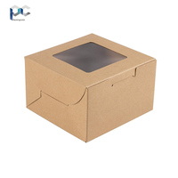Boîtes cadeaux pour gâteaux et pâtisseries en carton avec fenêtre transparente en PET, vente en gros d'usine, boîte blanche avec fenêtre pour biscuits