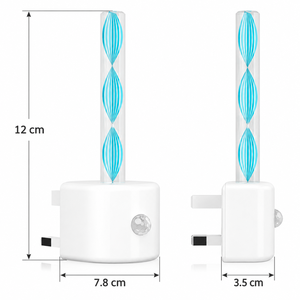 Veilleuse LED à brancher avec détecteur de mouvement et capteur de lumière, 0,5W, économie d'énergie, pour escaliers, couloirs, salles de bain - Product Image 2