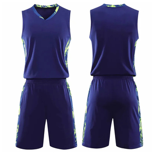 Tenues de basket-ball unisexes respirantes, élégantes et personnalisables, couleurs et designs uniques, vêtements d'équipe, uniformes de basket-ball - Product Image 1