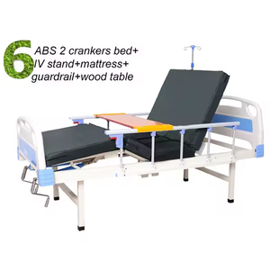 Cama <span class=keywords><strong>de</strong></span> Hospital Manual con Doble Manivela para Ancianos y Discapacitados, Cama Médica <span class=keywords><strong>de</strong></span> ABS para <span class=keywords><strong>Cuidado</strong></span> <span class=keywords><strong>de</strong></span> Personas <span class=keywords><strong>Mayores</strong></span> en Hospitales - Product Image 3