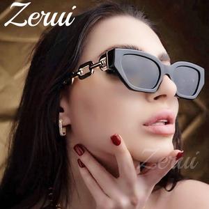 <span class=keywords><strong>Lunettes</strong></span> de soleil <span class=keywords><strong>tendance</strong></span> pour femmes, petites <span class=keywords><strong>lunettes</strong></span> de soleil œil de chat, chaîne de <span class=keywords><strong>lunettes</strong></span> œil de chat, marque de luxe <span class=keywords><strong>2022</strong></span>, <span class=keywords><strong>lunettes</strong></span> de soleil noires pour femmes - Product Image 2