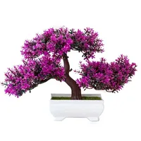 Nouvelles plantes artificielles, pin bonsai, petit arbre en pot, fausses fleurs, ornements en pot pour la décoration de la maison, décoration de jardin d'hôtel