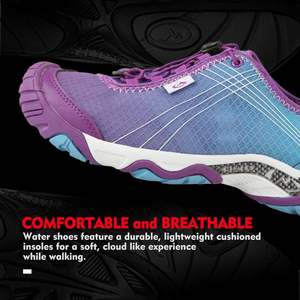 Chaussures d'eau légères à séchage rapide pour femmes violet 3H020C US7.5 pieds nus randonnée sandale kayak plage Trekking marche - Product Image 4