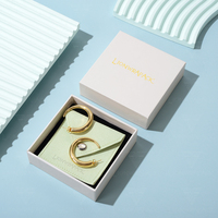 Lionwrapack Boîte à bijoux blanche de marque haut de gamme pour bagues et bracelets