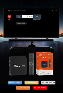 工場卸売 Allwinner H313Sチップ搭載 TX30 PRO 8KウルトラHDスマート<span class=keywords><strong>TV</strong></span>ボックス 1+8G デュアルWiFi BT Android <span class=keywords><strong>TV</strong></span>ボックス - Product Image 6