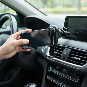 Supporto Universale per Auto con Ventosa a Gravità, Montaggio su Bocchetta dell'Aria, Materiale ABS, Presa Sicura, Facile Installazione, Compatibile con Tutti i Modelli di Telefono - Product Image 2