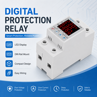 Protecteur de tension à double affichage LED pour rail DIN, pour panneaux électriques, armoires de commande et systèmes de distribution