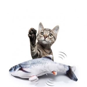 Simulación de forma de pez, juguete de hierba gatera esponjosa realista, almohada interactiva para mascotas, suministros para morder para masticar para gato - Product Image 6