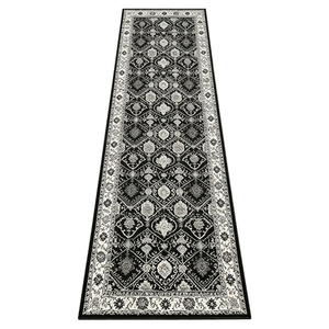 <span class=keywords><strong>Tappeto</strong></span> Persiano Vintage Lavabile in Lavatrice, Pieghevole, Bianco e <span class=keywords><strong>Nero</strong></span>, Antiscivolo, per Corridoio, Cucina, Stile Rustico - Product Image 1